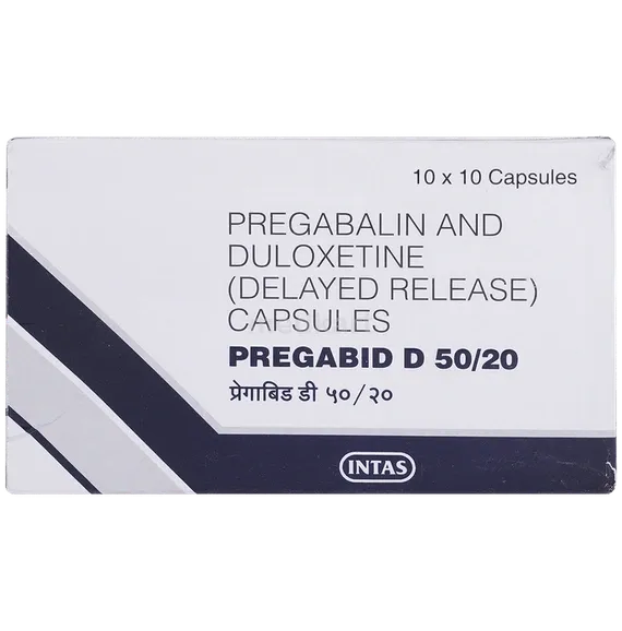 pregabid d 50/20mg tablet 10's